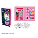 Estojo Maleta de Pintura Infantil - Kits de 24 a 150 Peças com Canetinhas, Giz, Lápis e Desenhos para Colorir